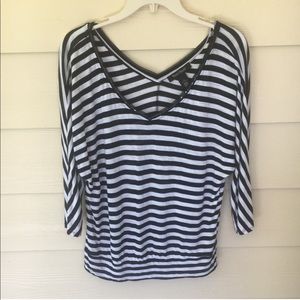 WHBM Striped Blouse sz s